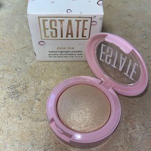 Baked highlight powder